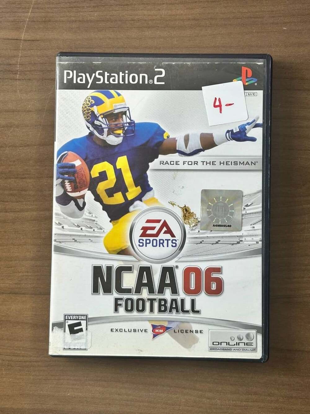 NCAA Football 06 Xbox Disc w/ PS2 Case & Manual EA Sports Mixed Lot